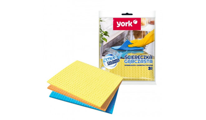 Sponge cloth YORK 3 pcs in a pack