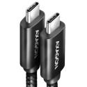 Axagon Data and charging USB4 Gen 3x2 cable length 1 m. PD 100W, 5A, 8K Full Ultra HD video. Black b