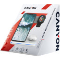 CANYON WS-303, 3in1 Wireless charger, with touch button for Running water light, Input 9V/2A, 12V/2A