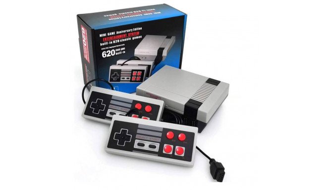 RoGer Retro Game console with 620 games / 2 game controllers / TV output