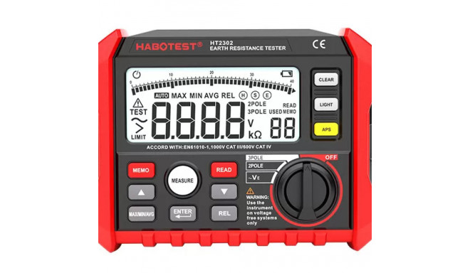 Habotest HT2302 Digital Earth Resistance Tester