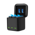 3-slot charger box Telesin  for GoPro Hero 12 / Hero 11 / Hero 10 / Hero 9