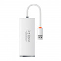 Baseus Lite Series Hub 4in1 USB to 4x USB 3.0, 25cm (White)