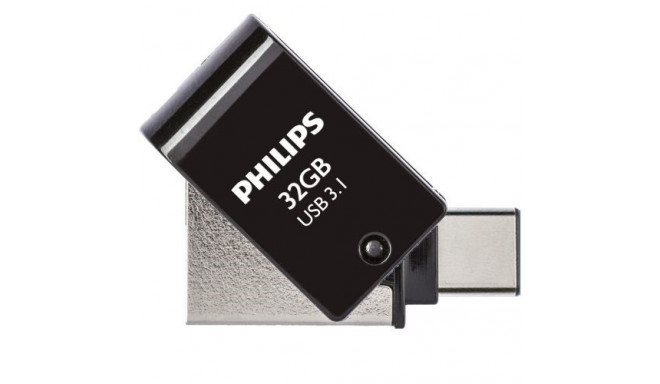 PHILIPS USB 3.1 / USB-C Flash Drive Midnight black 32GB