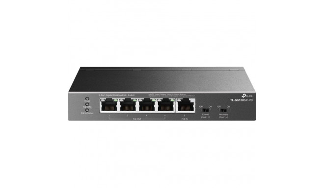 Switch|TP-LINK|TL-SG1005P-PD|Desktop/pedestal|5x10Base-T / 100Base-TX / 1000Base-T|PoE+ ports 5|TL-S