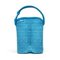 BUILT Bottle Buddy Two Bottle Tote with holder (Dribble Dots Blue)