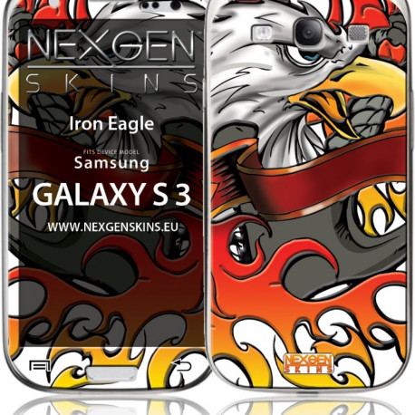 Nexgen Skins - Zestaw skórek na obudowę z efektem 3D Samsung GALAXY S III (Iron Eagle 3D)