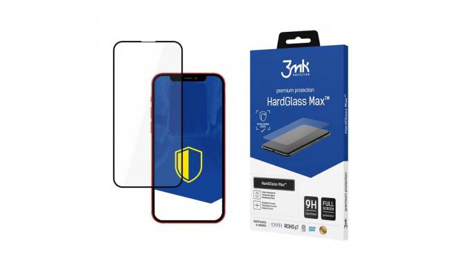 3mk kaitseklaas HardGlass Max iPhone 13/13 Pro, must
