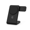 Crong MagSpot Pivot Stand - MagSafe charger for iPhone, Apple Watch and AirPods (Black)