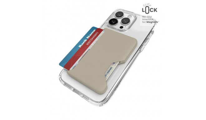 Speck ClickLock Wallet For MagSafe - Magnetyczny portfel MagSafe (Pale Oak)