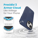 Speck Presidio2 Grip ClickLock & Magsafe - Case for iPhone 15 / iPhone 14 / iPhone 13 (Coastal Blue 