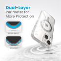 Speck Presidio Perfect-Clear Grip ClickLock & MagSafe - Case for iPhone 15 / iPhone 14 / iPhone 13 (
