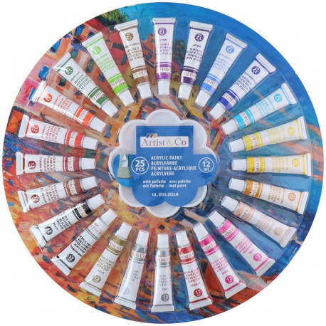 Artist & Co akrüülvärvid 12ml 25tk