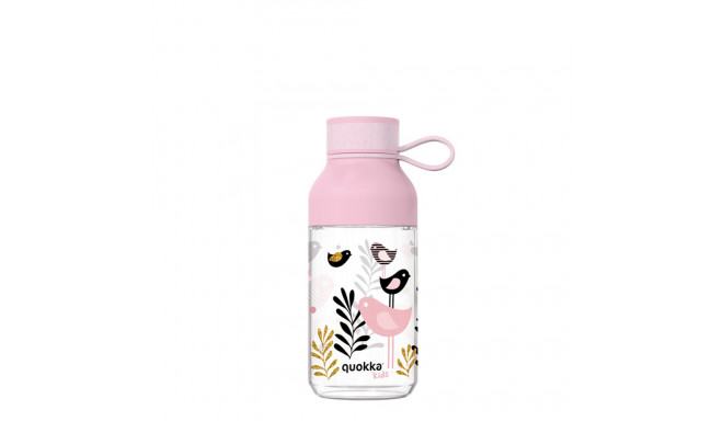 Quokka Ice Kids with strap - Butelka na wodę z tritanu 430 ml z paskiem (Birds)