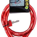 Dunlop anti-theft bicycle key lock (red)