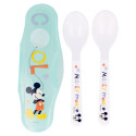 Mickey Mouse - 2 spoon for feeding + case (Cool)