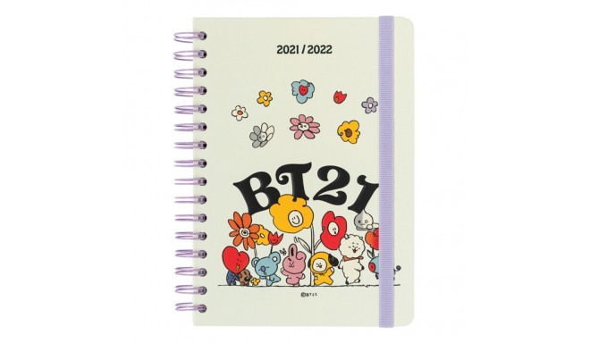 BT21 - Kalendarz / Planner szkolny 2021/2022 (biały)