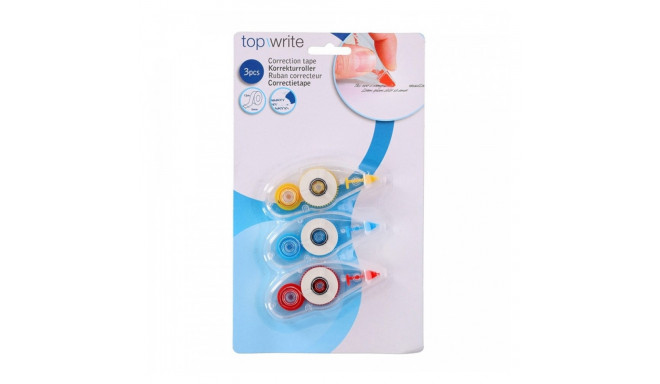 Topwrite - Korektor w taśmie 12m, 3 szt