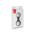 Crong Silicone Case with Key Ring - Protective case for key ring for Apple AirTag (Black)