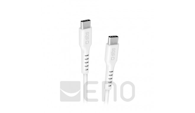 SBS kaabel USB-C - USB-C 2m, valge
