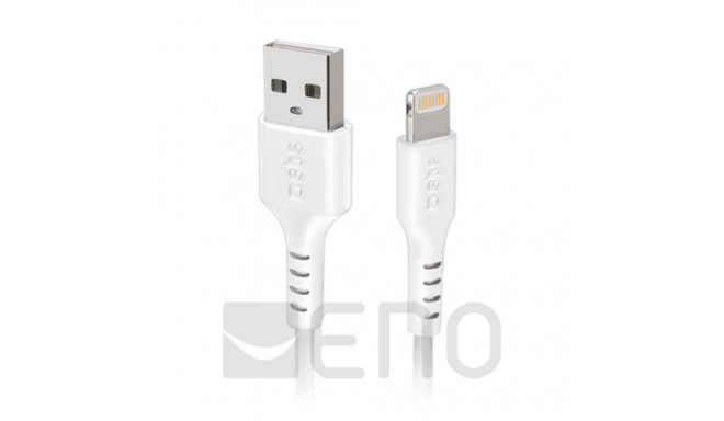 SBS USB auf Lightning Kabel 3m weiß