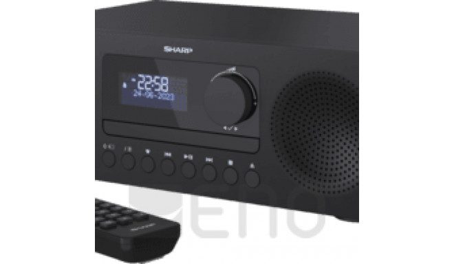 Sharp muusikakeskus XL-B720D DAB+/BT, must