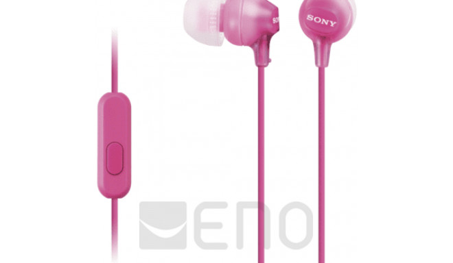 Sony kõrvaklapid MDR-EX15APPI 3,5mm, roosa