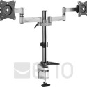 LogiLink Monitor-Schreibtischhalterung 2-fach Aluminium