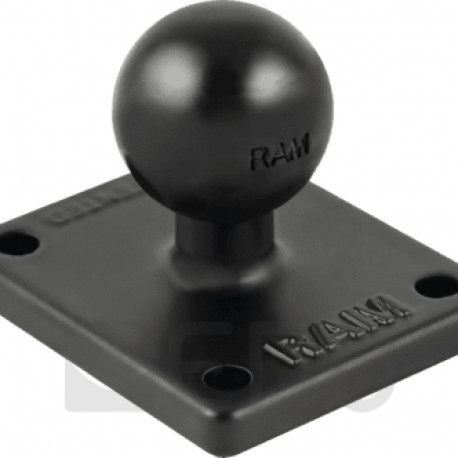 RAM Mounts Basispl. rechteckig 2x1,7'' B-Kugel 1'' AMPS-Raster