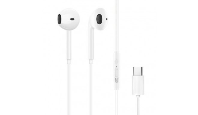 Dudao in-ear headphones with USB Type-C connecto White