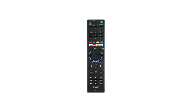 Savio RC-08 Universal Remote For Sony TV Black