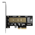 AXAGON PCEM2-N PCI-E 3.0 4x - M.2 SSD NVMe, up to 80mm SSD
