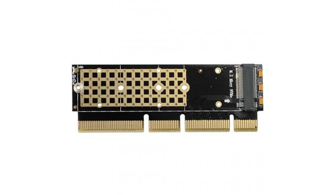 AXAGON PCEM2-1U PCI-E 3.0 16x - M.2 SSD NVMe, up to 80mm SSD, low profile 1U