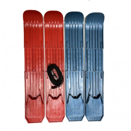 Suusad UNIPLAST Juunior, lastele rihmadega, 56 cm, mix