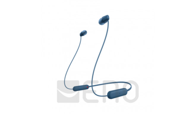 Sony Bluetooth nööpkõrvaklapid WI-C100L, sinine