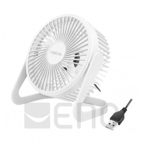 LogiLink lauaventilaator USB 6'', valge