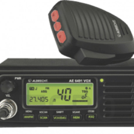 Albrecht CB-raadio AE 6491 VOX 12/24V käed-vabad funktsioon