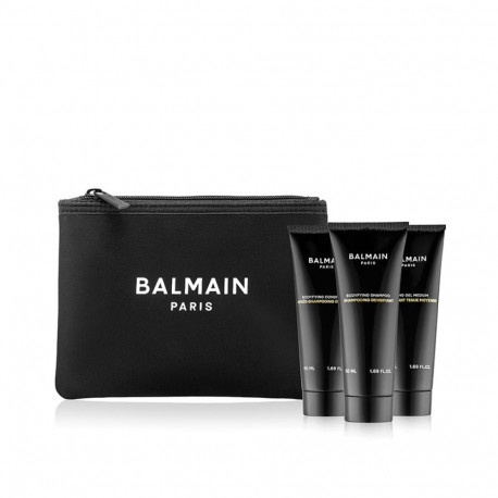 BALMAIN HAIR juukseid tihendav reisikomplekt meestele / Homme Hair Care Travel Gift Set, Black