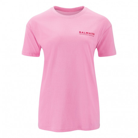 BALMAIN HAIR T-särk BALMAIN logo roosa / neon, M / T-shirt BALMAIN logo pink / neon, M