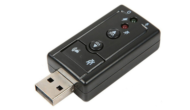 Goodbuy skaņas karte USB | 7.1 | Regulējams skaļums | Mikrofons