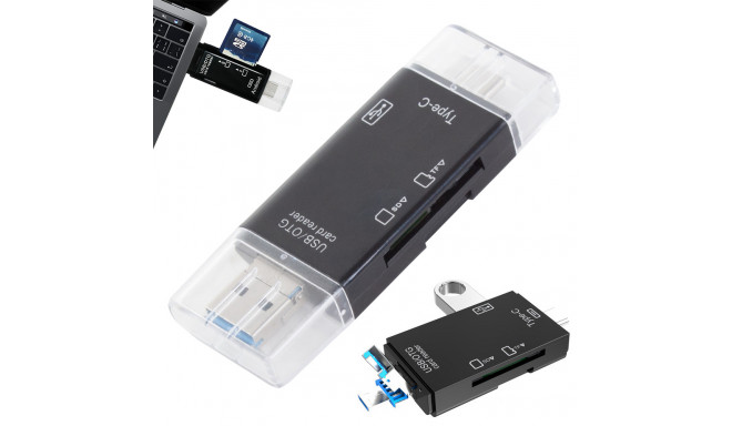 Устройство для чтения SD-карт Goodbuy USB | USB-C | micro USB черный
