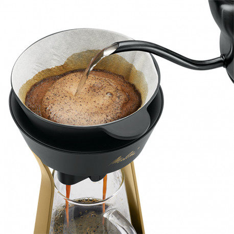 MELITTA AMANO pour over filter coffee maker, gold