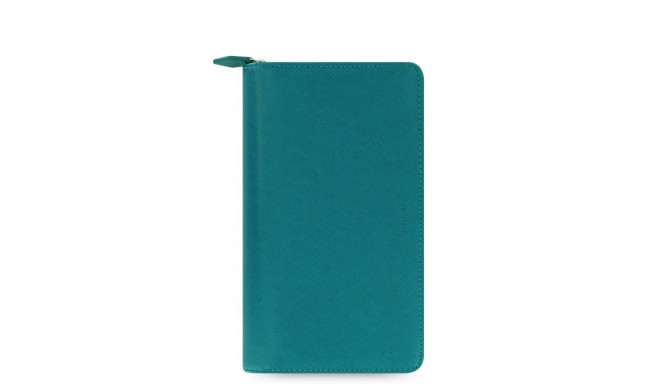 Filofax - Saffiano Personal compact Zip  Aquamarine (rohekashall), lukuga