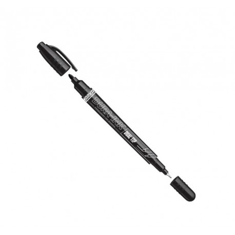 Permanent ink marker Markal DURA-INK Dual Tip, black