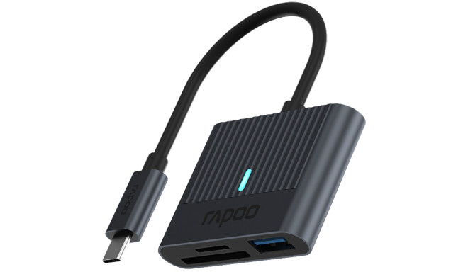 Rapoo USB-C Card Reader grey