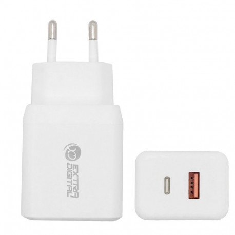 Charger EXTRA DIGITAL USB Type-C, USB Type-A: 35W, PPS