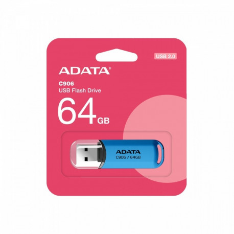 Adata flash drive 64GB C906 USB 2.0, blue