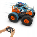 Hot Wheels Monster Trucks HW Transforming Rhinomite RC in 1:12 Scale with 1:64 Scale Toy Truck