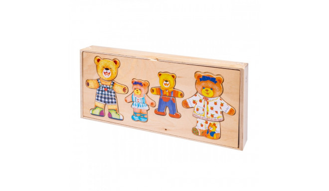 Wooden puzzle, 4 Teddy bears