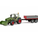 Fendt Vario 211 tractor with front loader and tipper